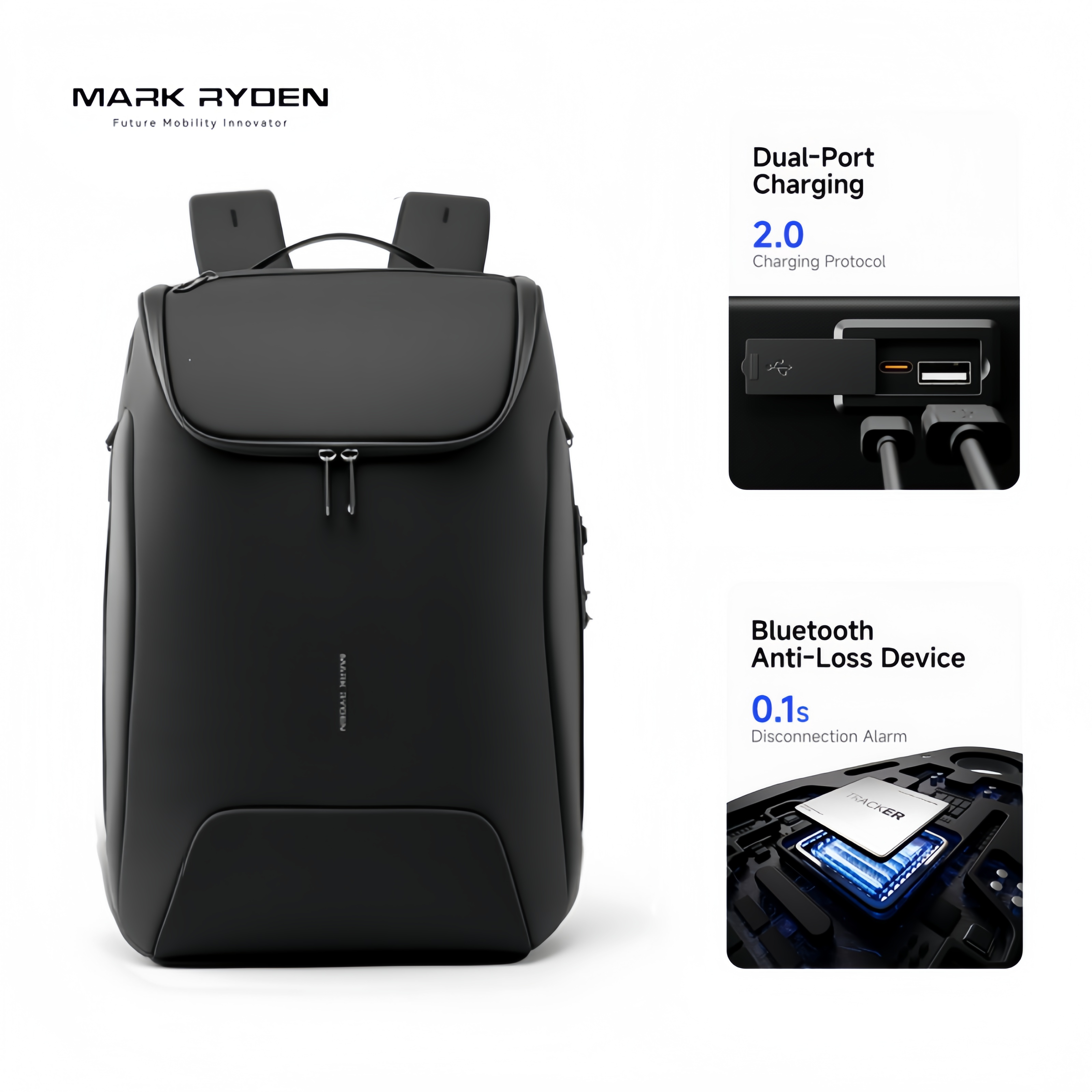 Men'S Shoes Smart - MARK RYDEN 31L Smart Men's Backpack