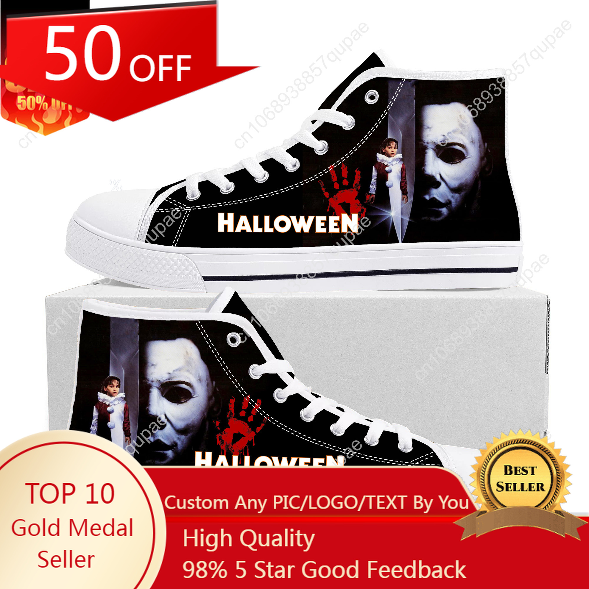 Men Shoes Myer - Michael Myers Halloween Killer High Top