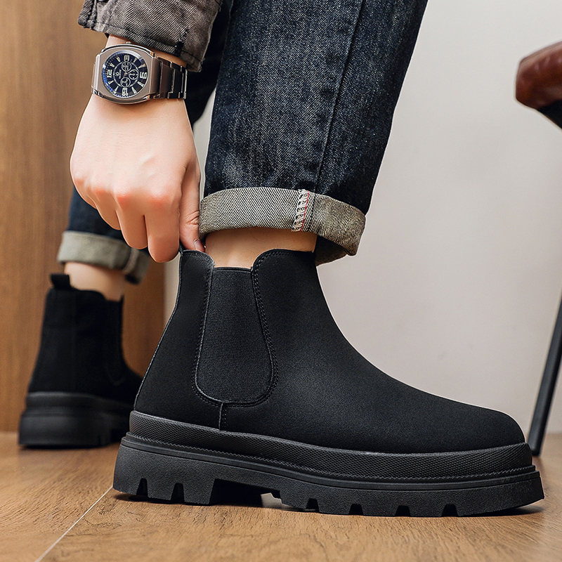 Shoes Heels Men - 2025 High Quality Men‘s Booties Platform