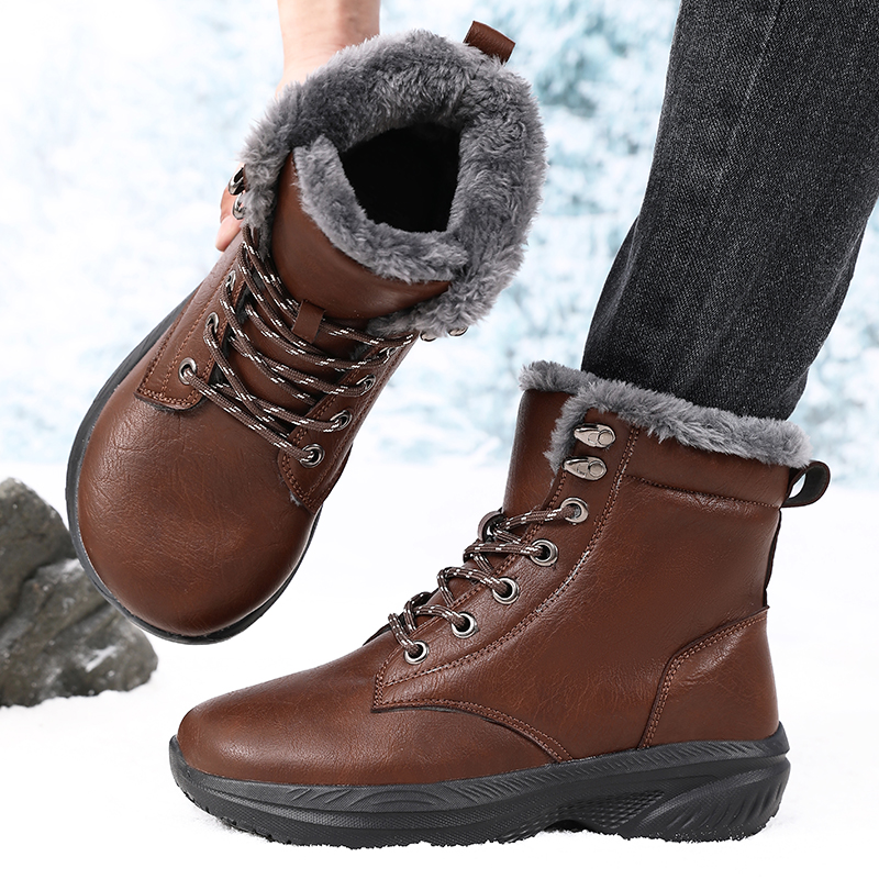 Men Winter Snow Boots for Wate - Men'S Shoes With Wide Toe Box reseña y precio