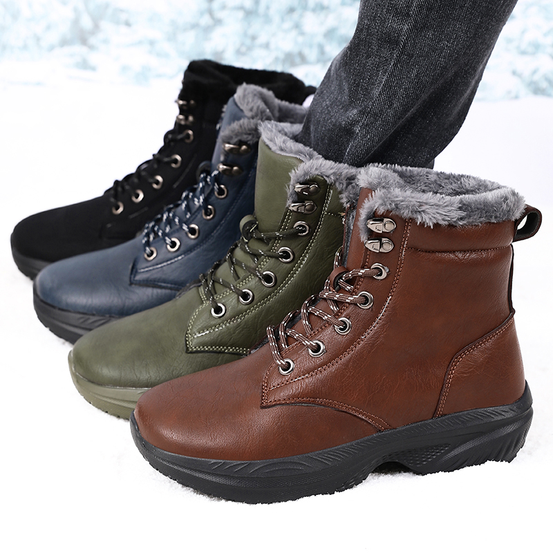 Men Winter Snow Boots for Wate - Men'S Shoes With Wide Toe Box reseña y precio