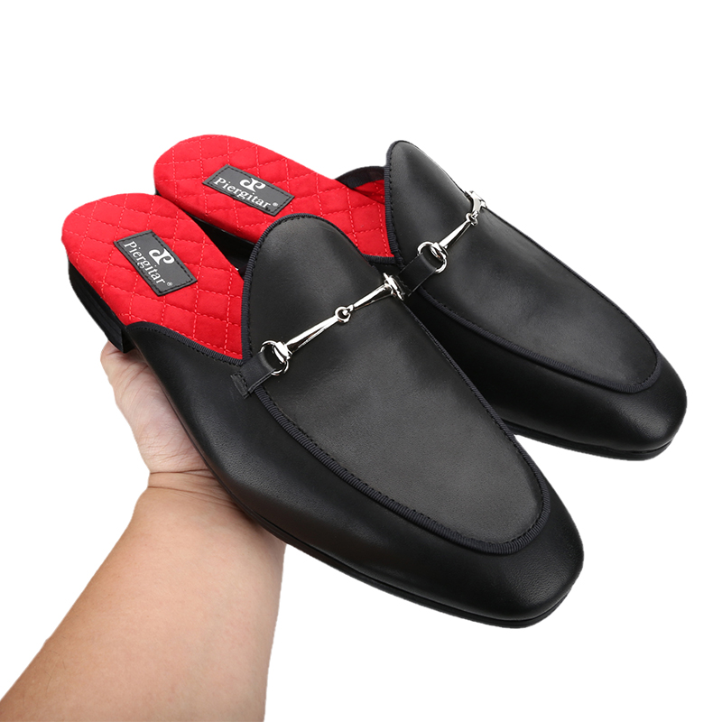 Piergitar Handmade Black Genui - Men Shoes Red Tape reseña y precio