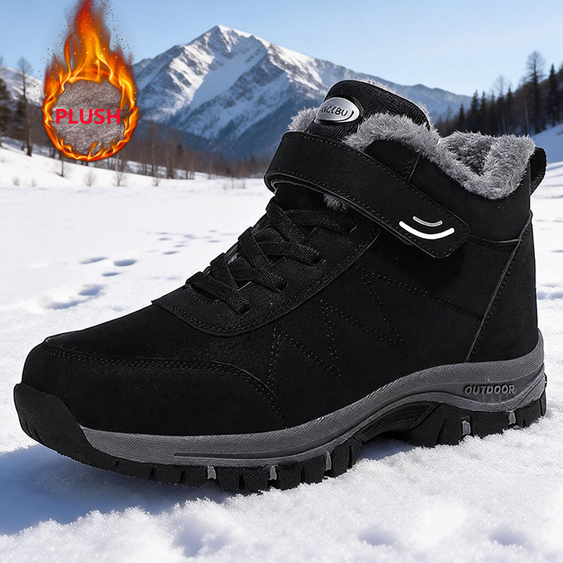 Winter Warm Men Boots With Fur - Men Shoes Classic reseña y precio