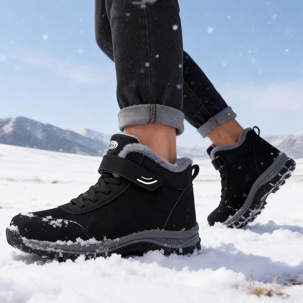 Winter Warm Men Boots With Fur - Men Shoes Classic reseña y precio