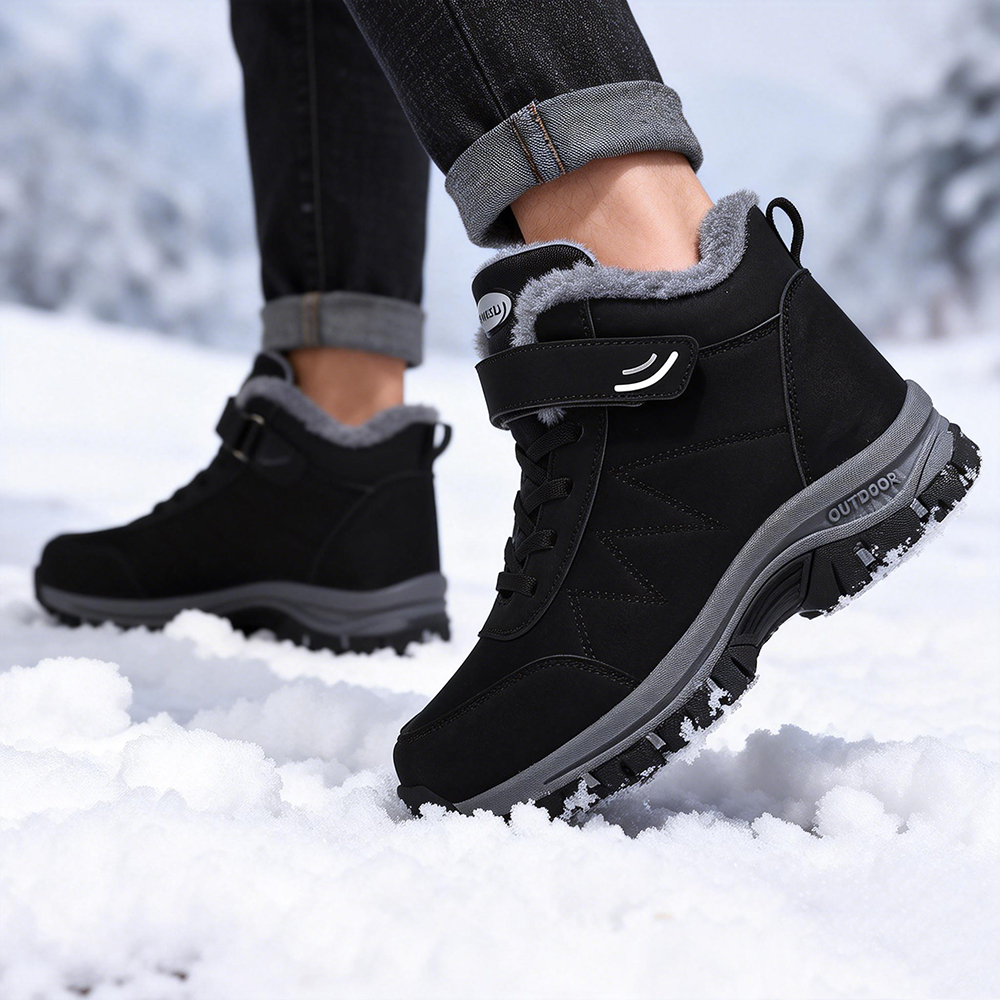 Winter Warm Men Boots With Fur - Men Shoes Classic reseña y precio