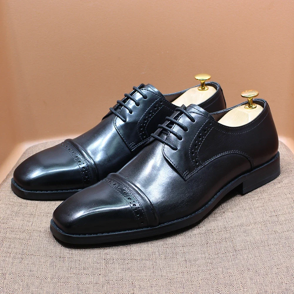 Sturdy Cap-Toe Oxfords Genuine - Men'S Shoes Smart reseña y precio