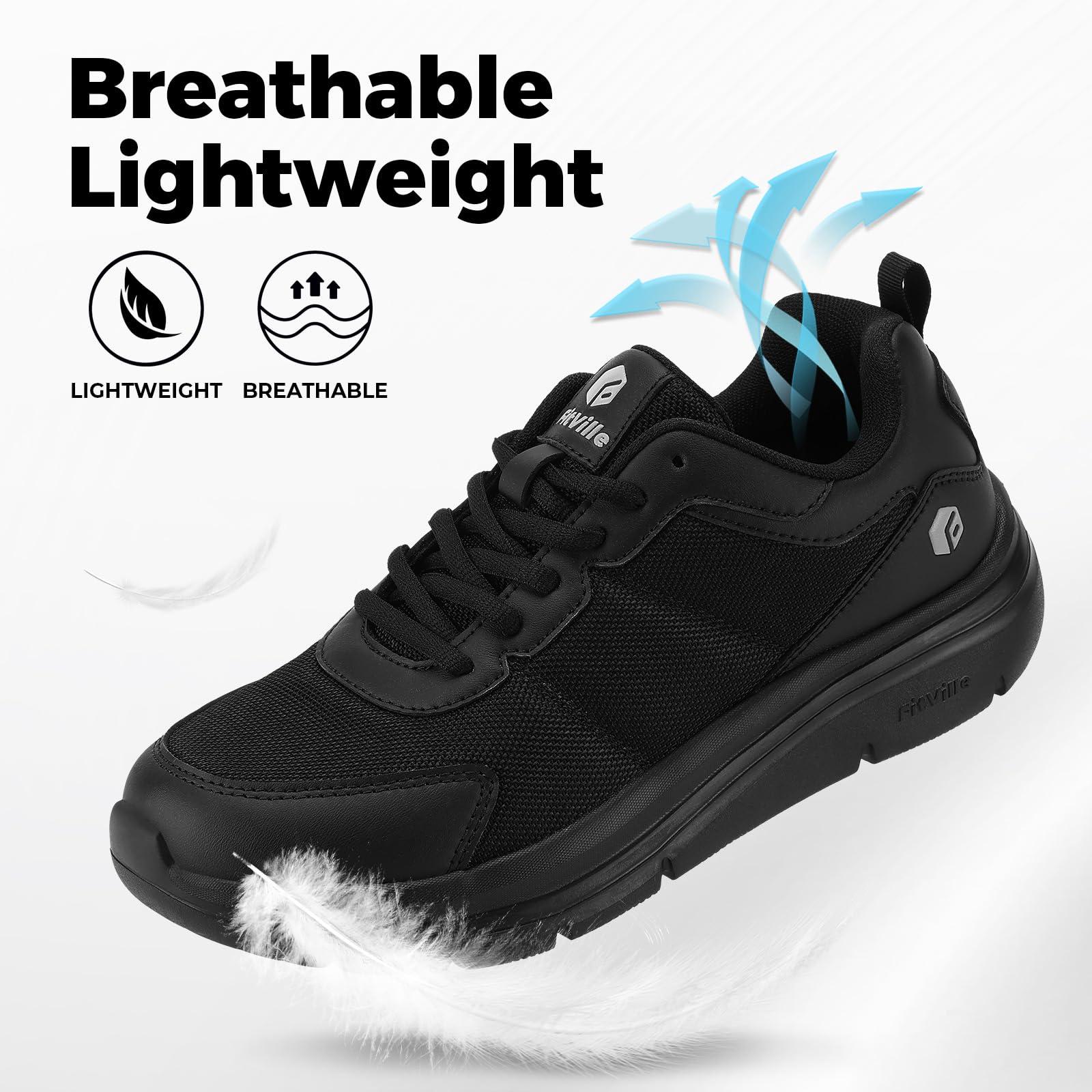 FitVille Men's Walking Shoes W - Men'S Shoes For Plantar Fasciitis reseña y precio