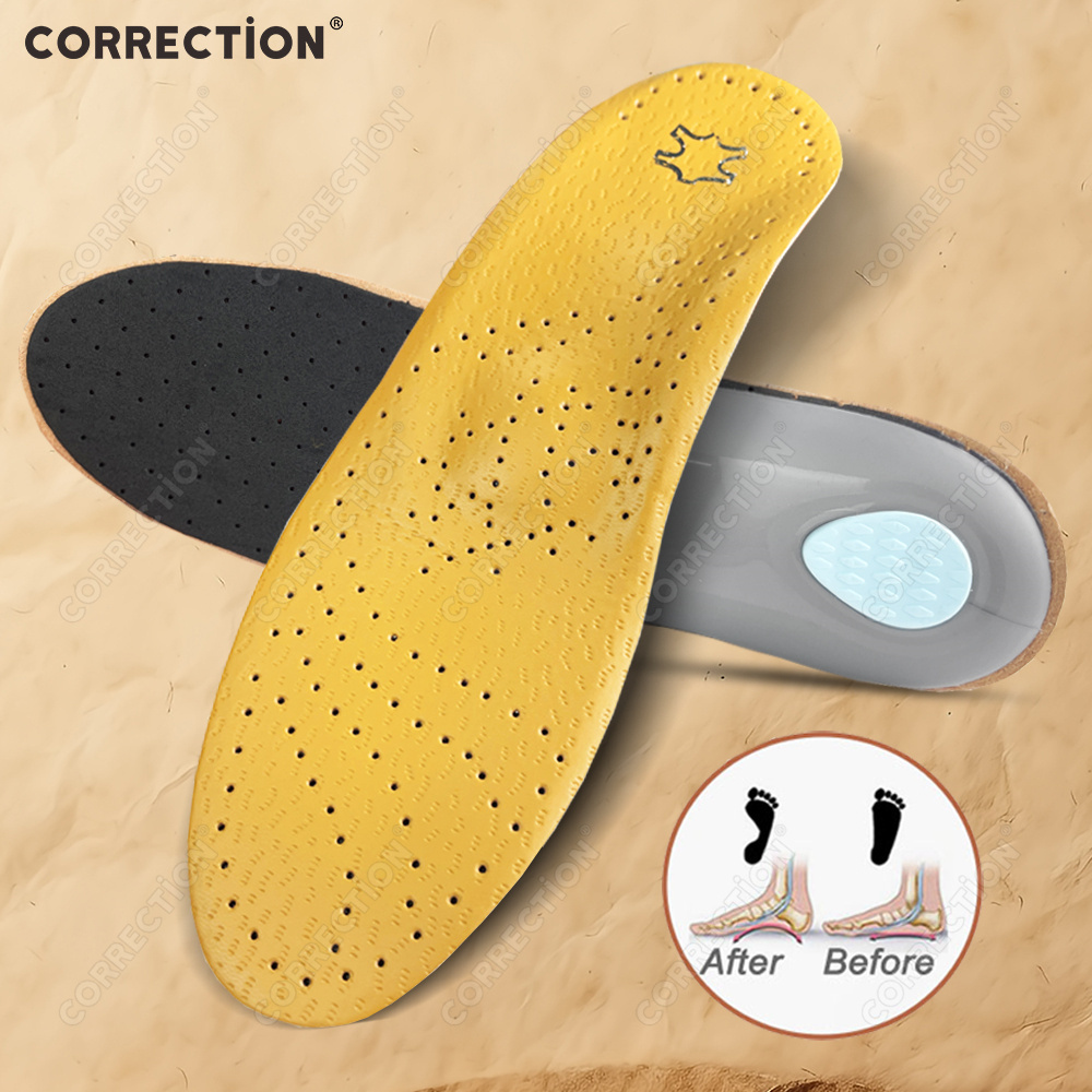 Leather Orthopedic Insole Arch - Men'S Shoes For Plantar Fasciitis reseña y precio