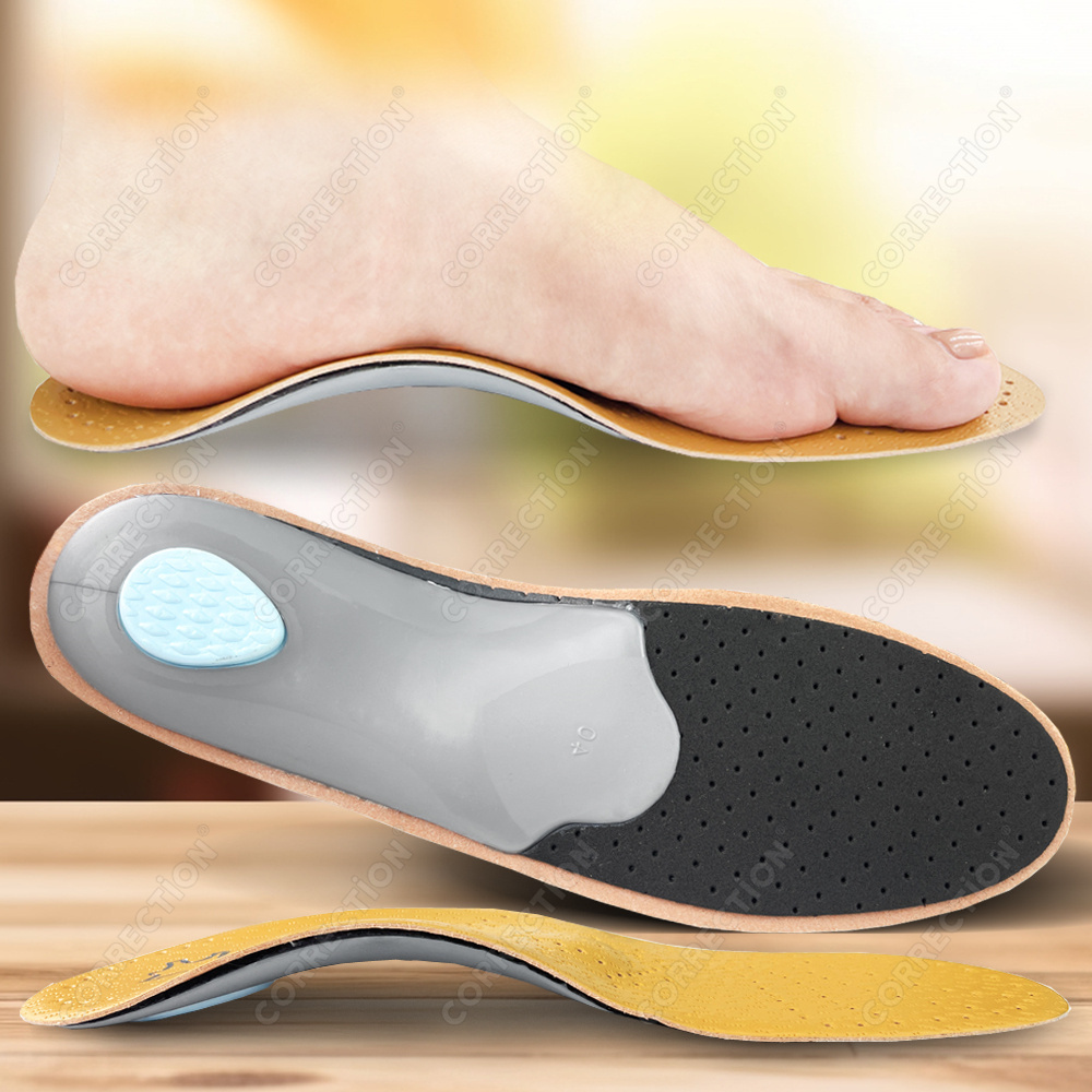 Leather Orthopedic Insole Arch - Men'S Shoes For Plantar Fasciitis reseña y precio