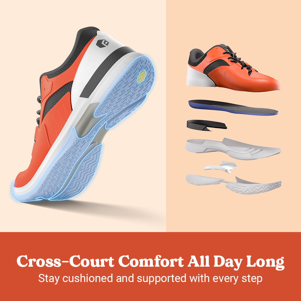 FitVille Men‘s Pickleball Shoe - Men'S Shoes For Plantar Fasciitis reseña y precio