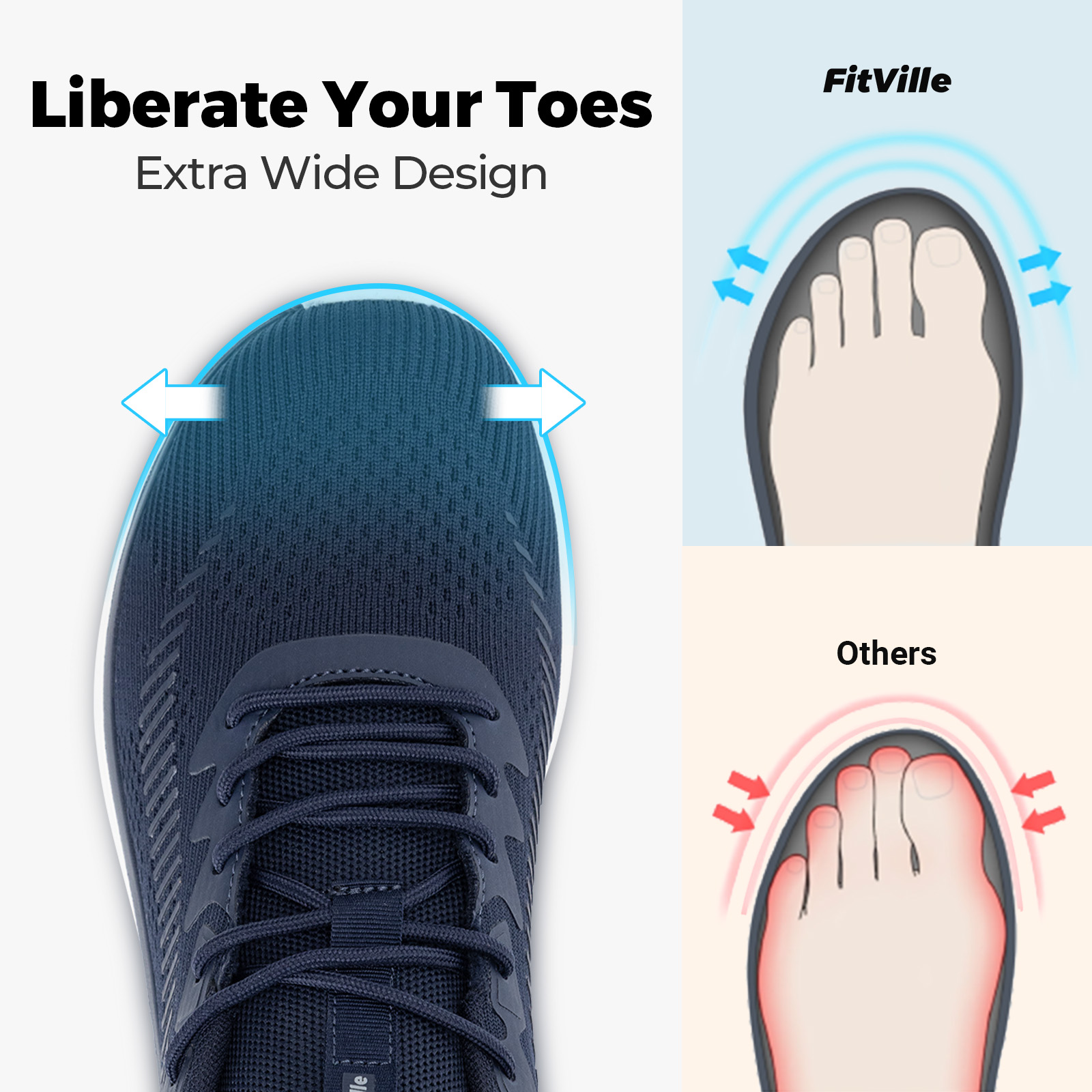 FitVille Men's Walking Shoes L - Men'S Shoes For Plantar Fasciitis reseña y precio