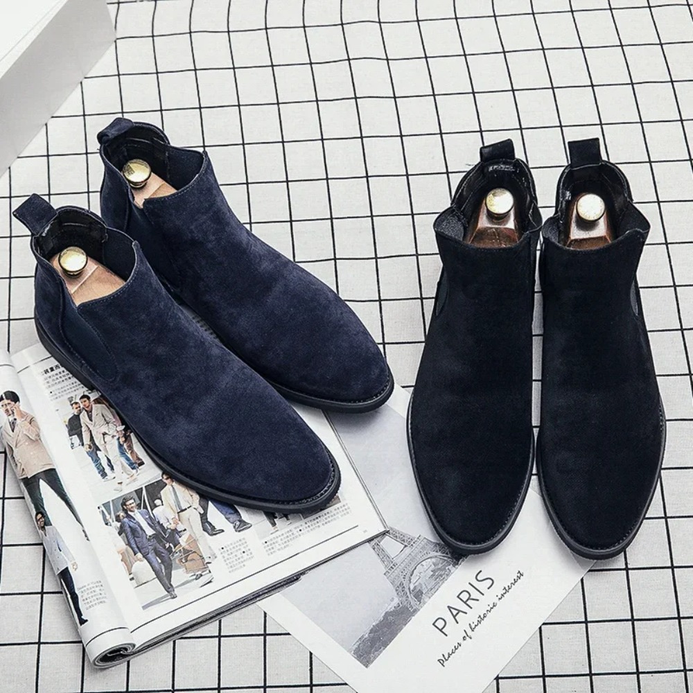Chelsea Boots Men Blue Faux Su - Men'S Shoes Timberland reseña y precio