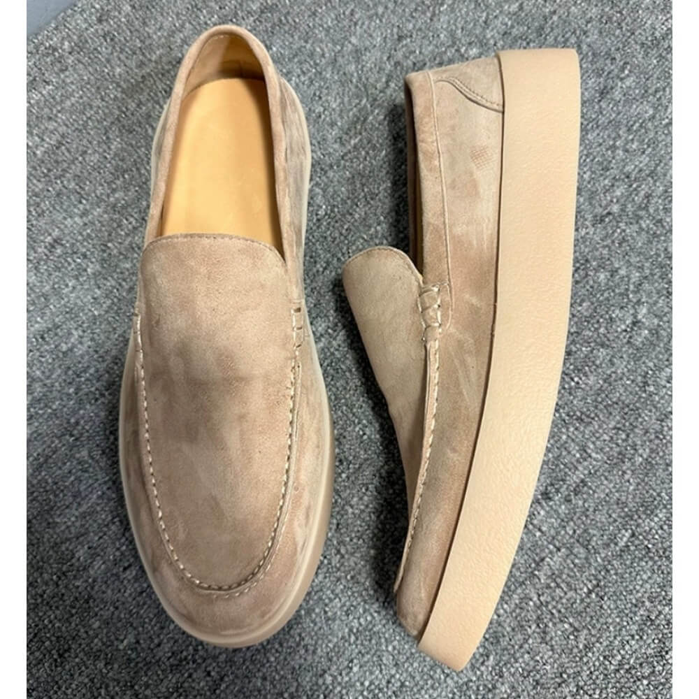 Luxury Beige Suede Platform Lo - Men'S Shoes Smart reseña y precio