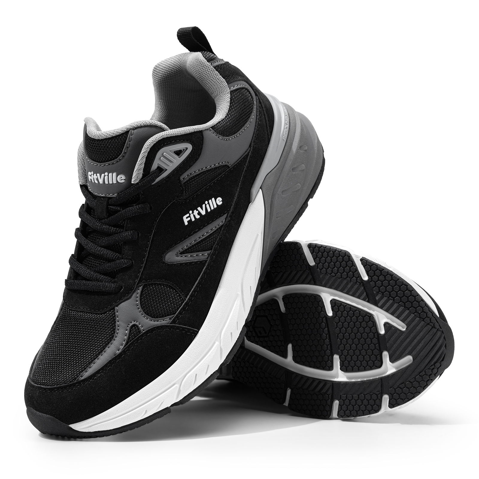 Fitville Walking Shoes Wide Me - Men'S Shoes For Plantar Fasciitis reseña y precio
