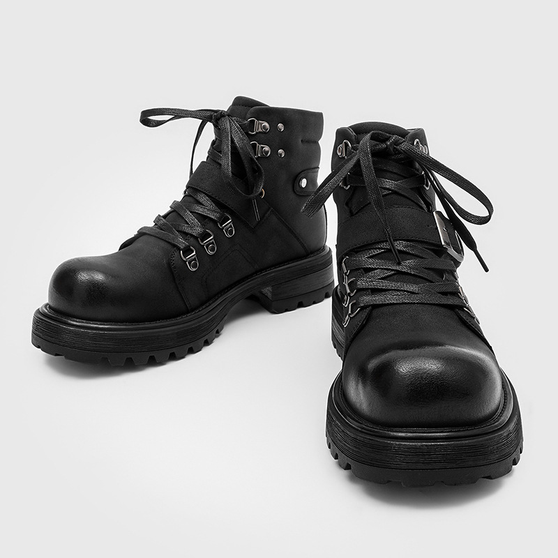 Brand Men Leather Boots Motorc - Men Shoes Brand reseña y precio