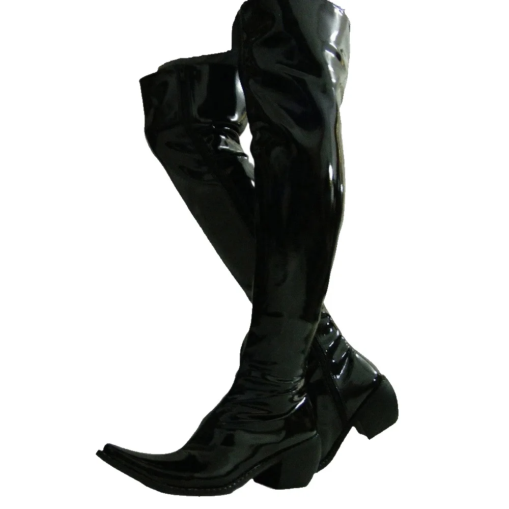 Fashion Men Patent Leather Ove - Shoes Heels Men reseña y precio