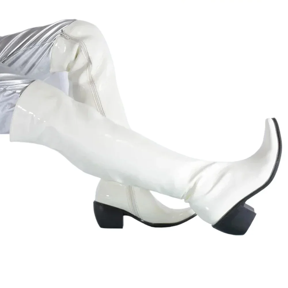 Fashion Men Patent Leather Ove - Shoes Heels Men reseña y precio