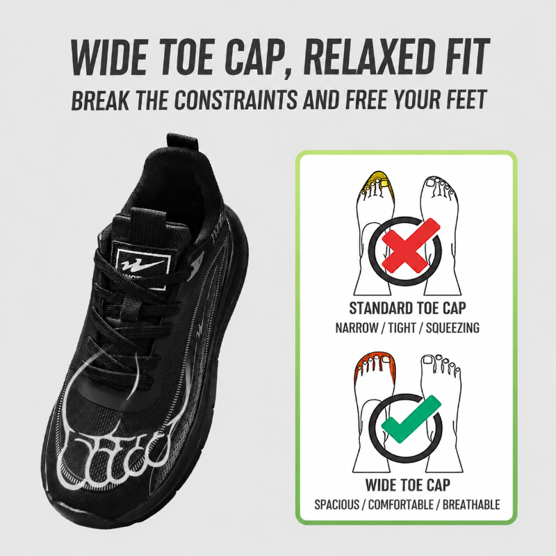 Double Star Men's Wide Fit Sne - Men'S Shoes With Wide Toe Box reseña y precio