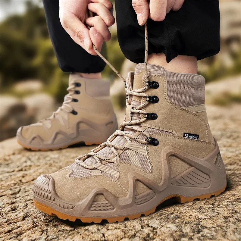 Men Tactical Boots Lace Up Bra - Men Shoes Brand reseña y precio