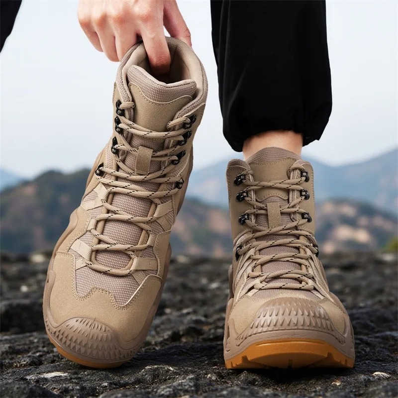Men Tactical Boots Lace Up Bra - Men Shoes Brand reseña y precio