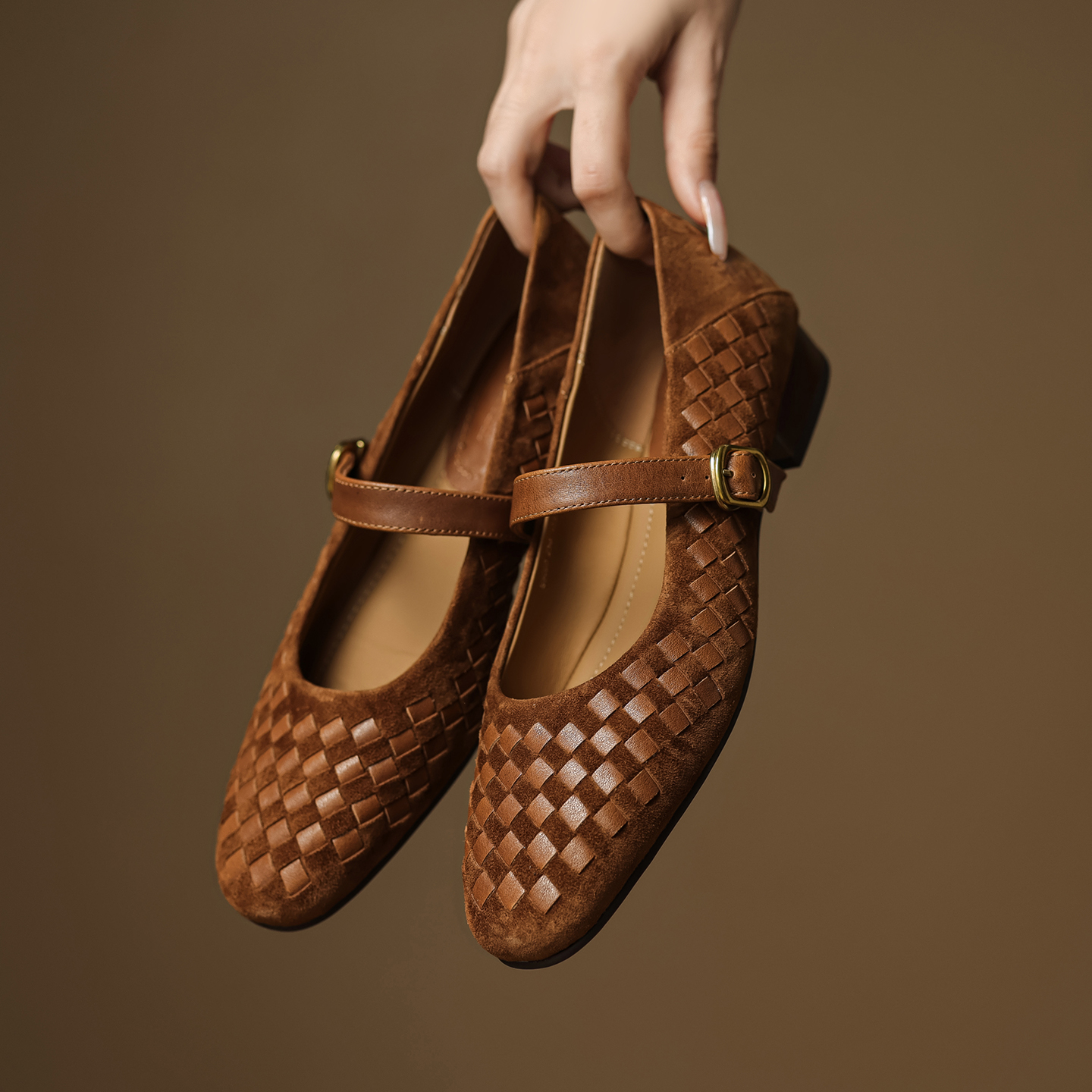 Handmade Genuine Woven Texture - Shoes Heels Men reseña y precio