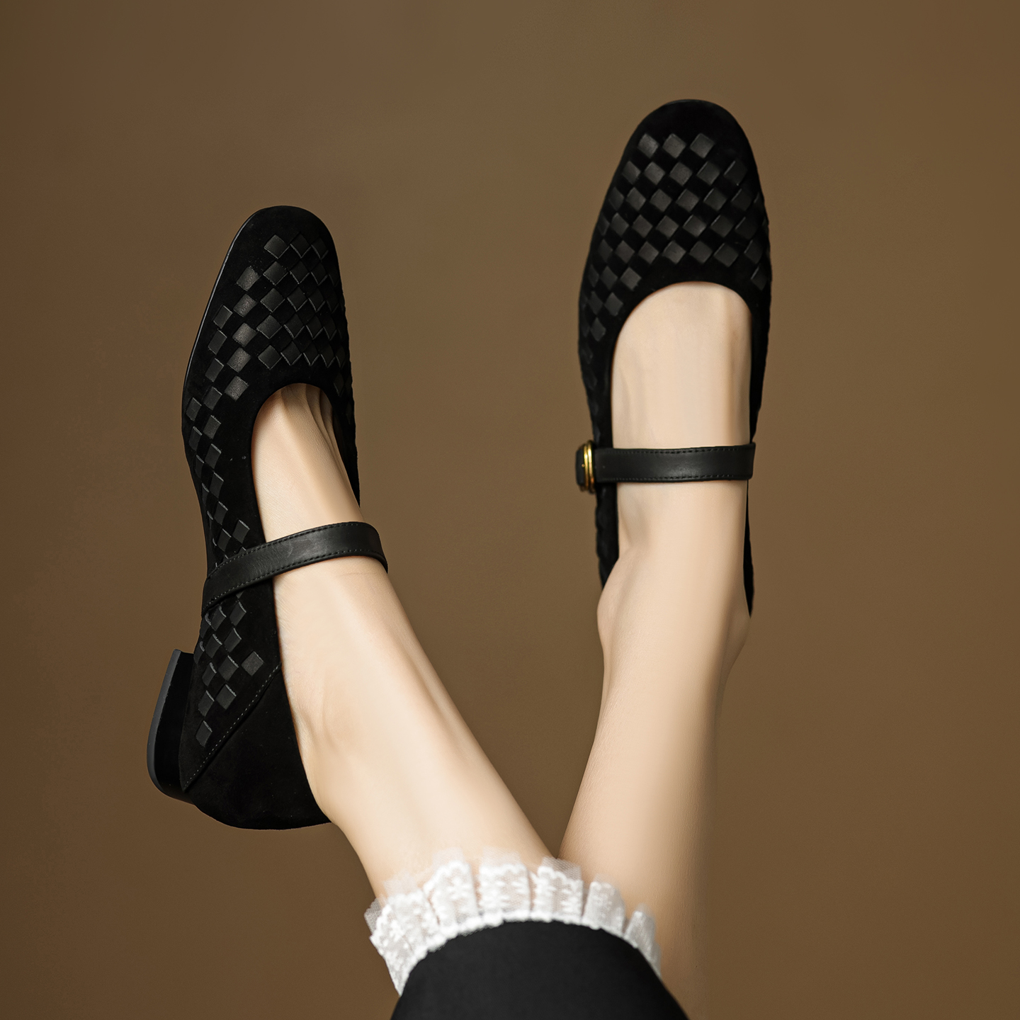 Handmade Genuine Woven Texture - Shoes Heels Men reseña y precio