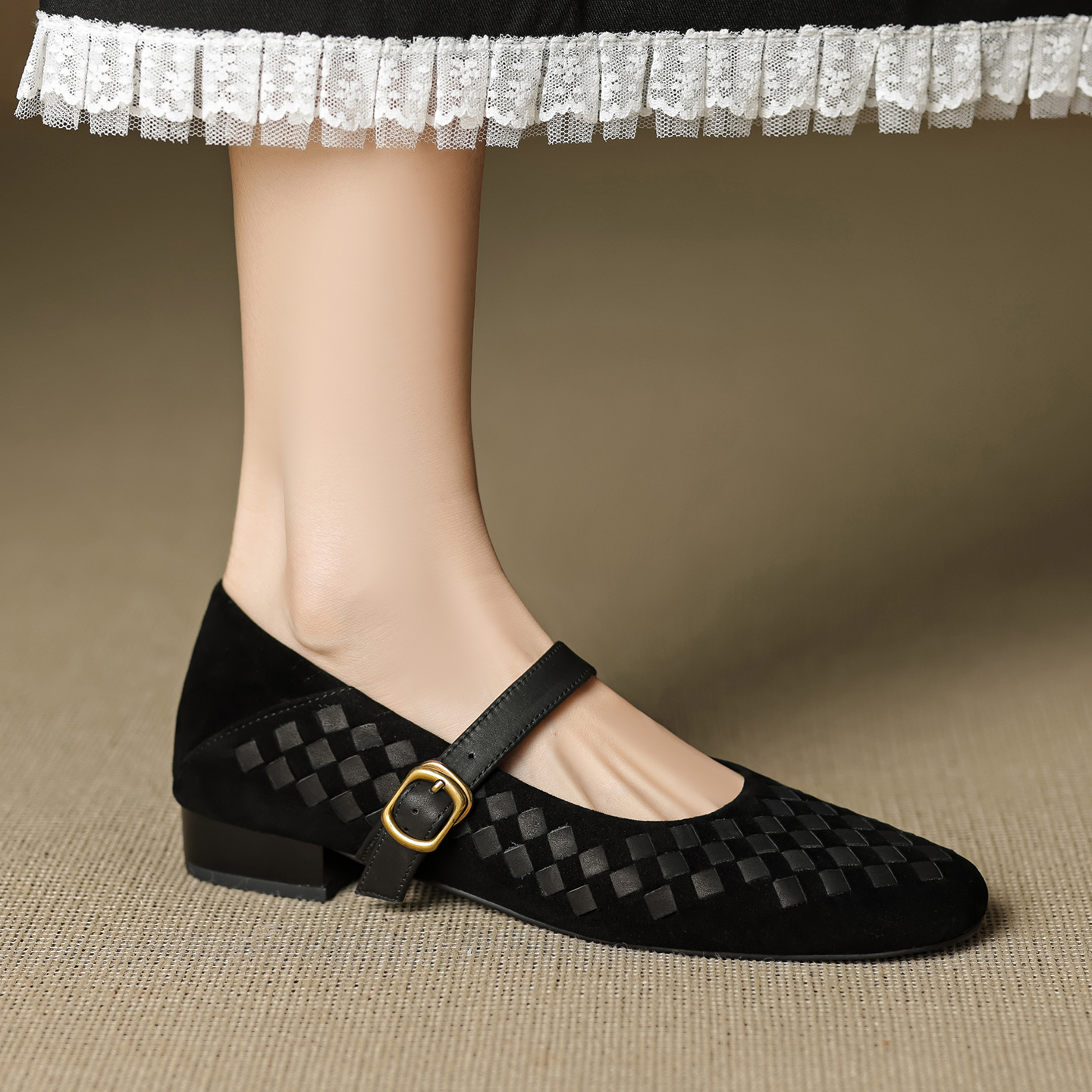 Handmade Genuine Woven Texture - Shoes Heels Men reseña y precio