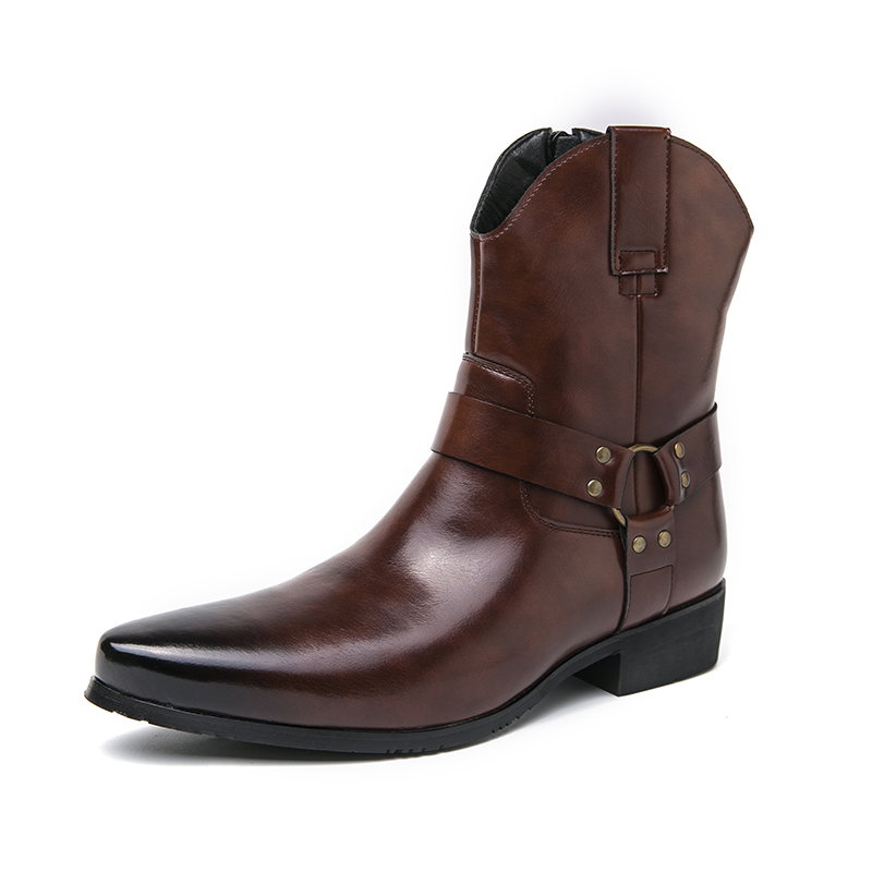 High Quality Leather Boots Men - Men Shoes Classic reseña y precio