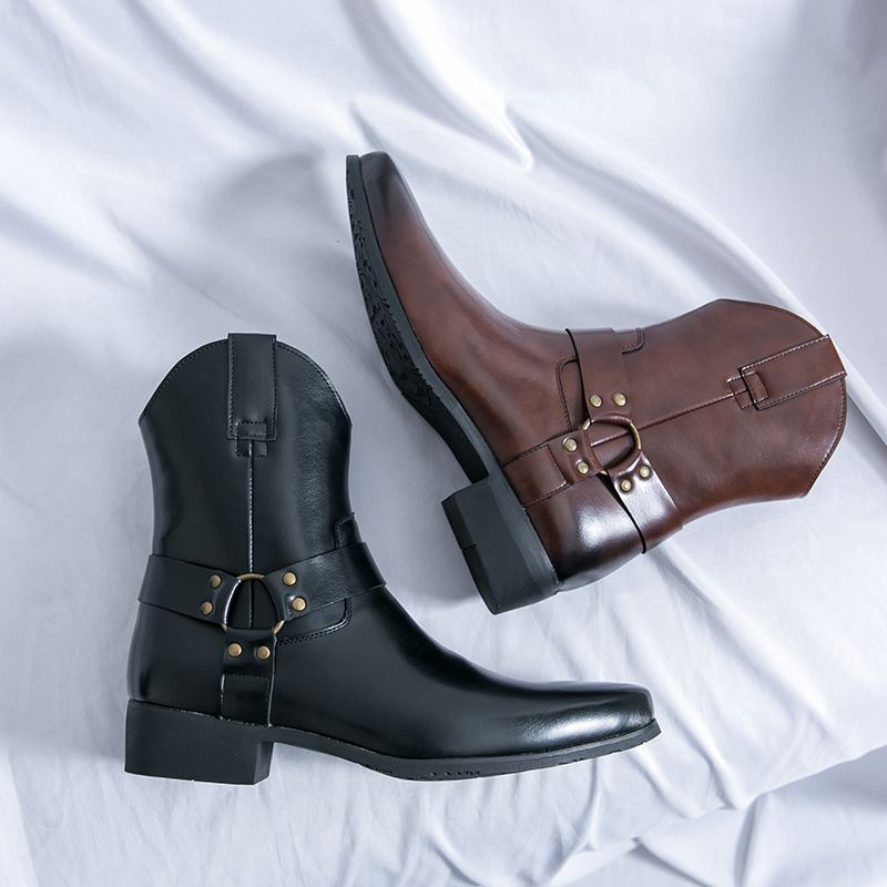 High Quality Leather Boots Men - Men Shoes Classic reseña y precio