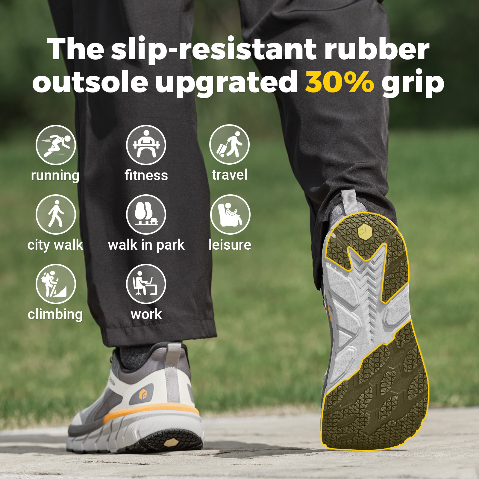 Fittington Men's Wide Toe Walk - Men'S Shoes For Plantar Fasciitis reseña y precio