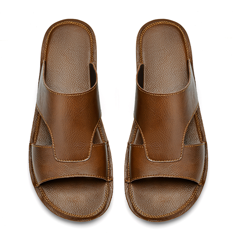 Men Black Brown Flat Heel PU O - Shoes Heels Men reseña y precio