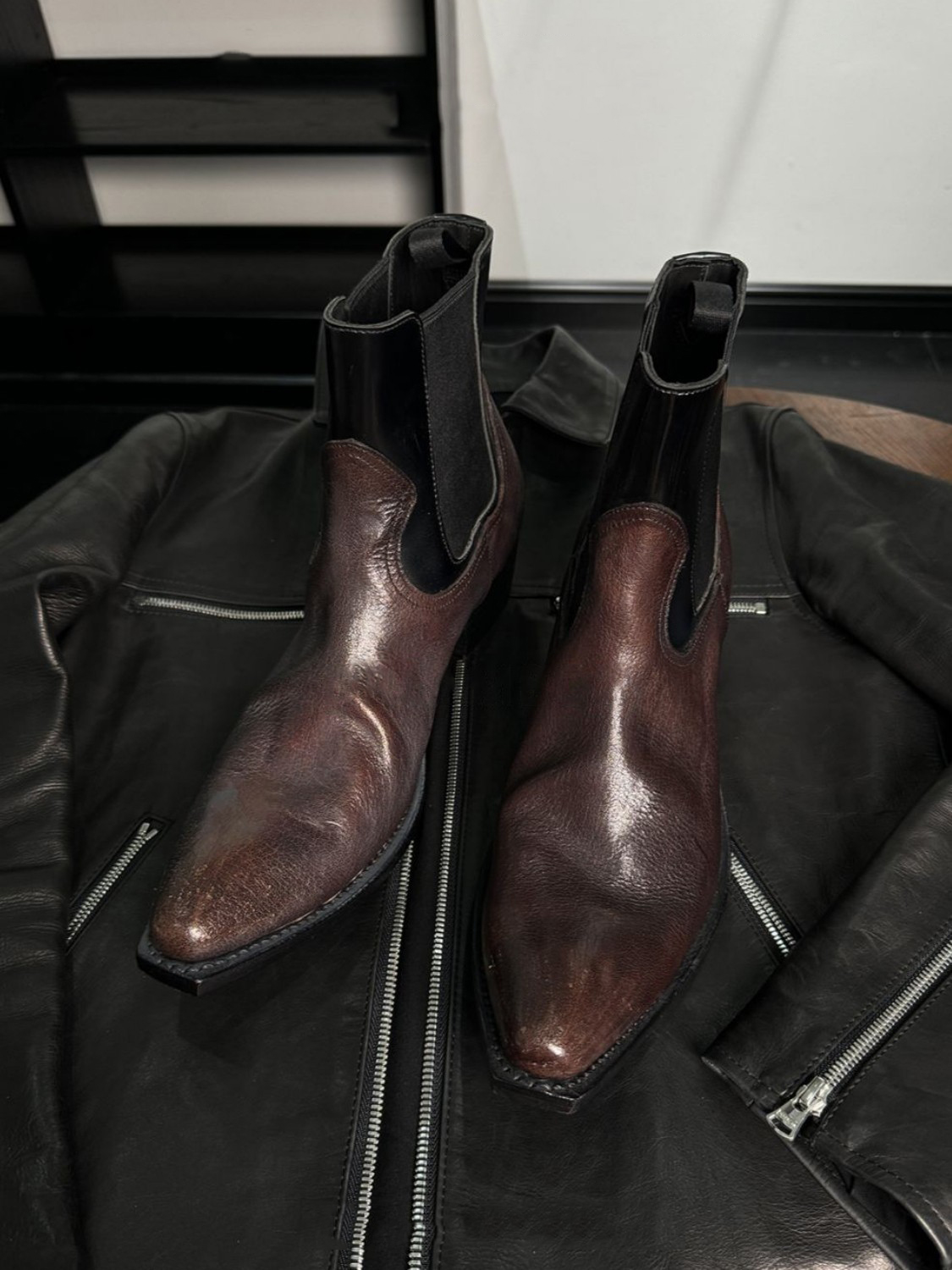Men's Black Leather Chelsea Bo - Men'S Shoes Smart reseña y precio