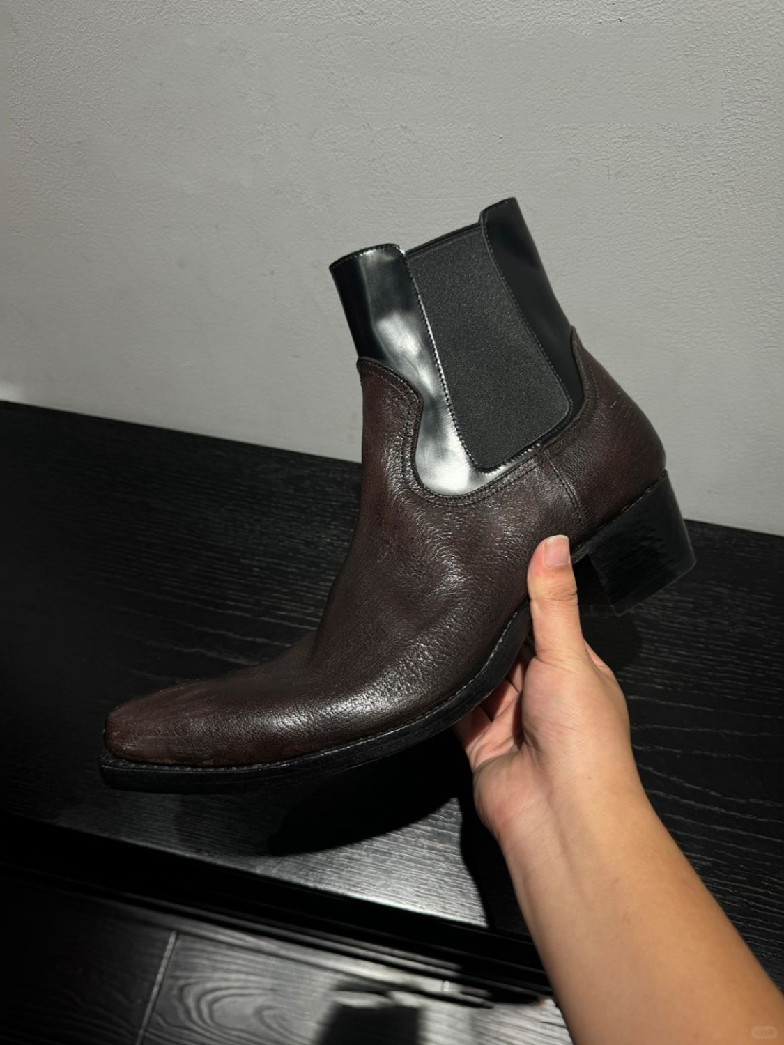 Men's Black Leather Chelsea Bo - Men'S Shoes Smart reseña y precio