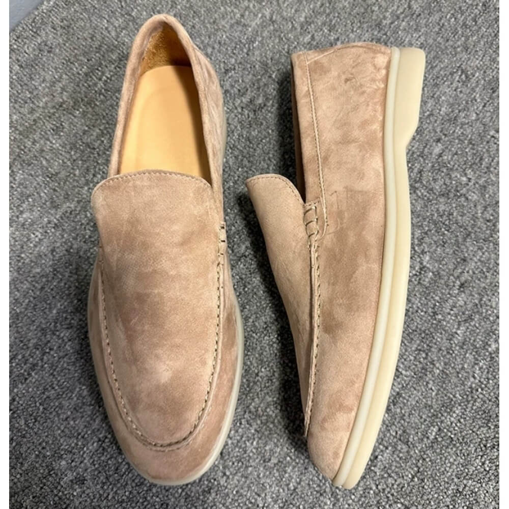 Luxury Beige Suede Casual Loaf - Men'S Shoes Smart reseña y precio